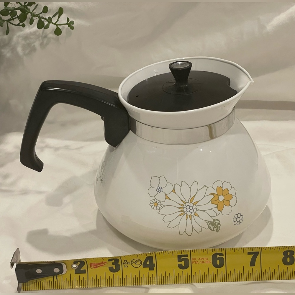 VTG Corning Ware “Floral Bouquet” 6-Cup Teapot. P-104 - Picture 11 of 11